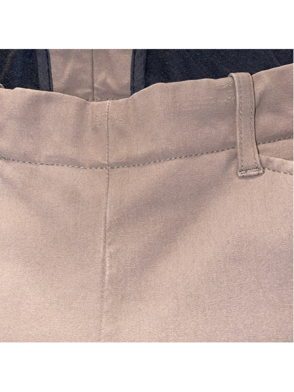 The Tailored Sportsman Wmn 30R Latte Knee Patch Schooling Breeches Side Zip USA - Picture 6 of 14
